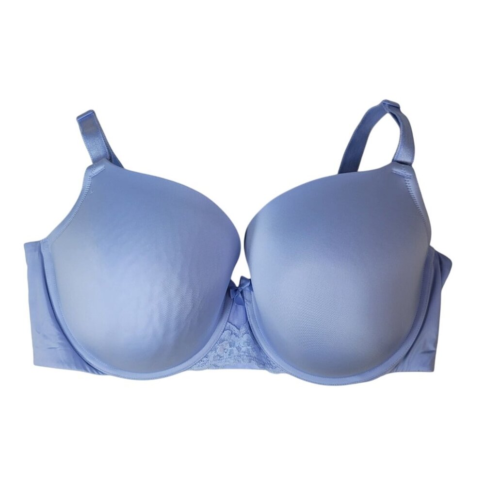Torrid Curve Underwire Bra Purple Periwinkle 40DDD Pad Seamless Adj Second Skin